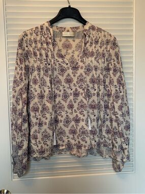 Natalie Martin Lizzy Long Sleeve Floral Blouse